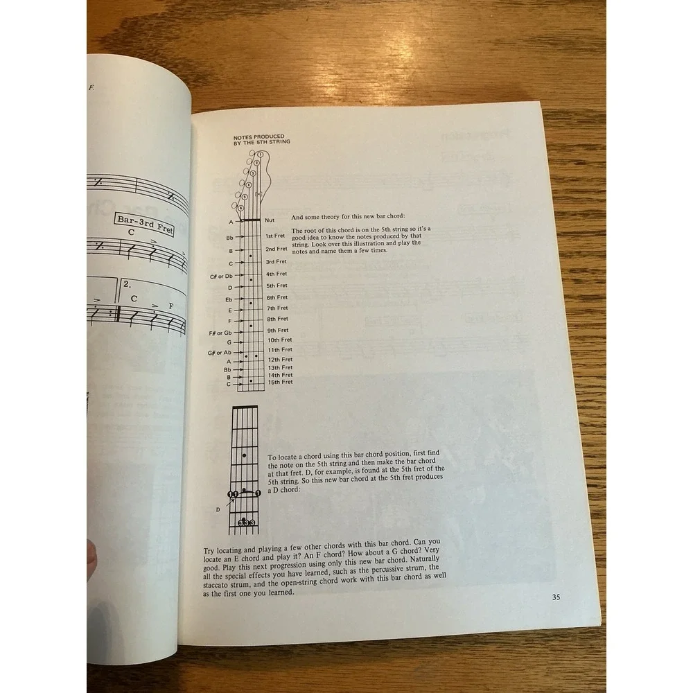 Vintage 1969 Rhythm Guitar by Harvey Vinson Instructional Music Book First Ed